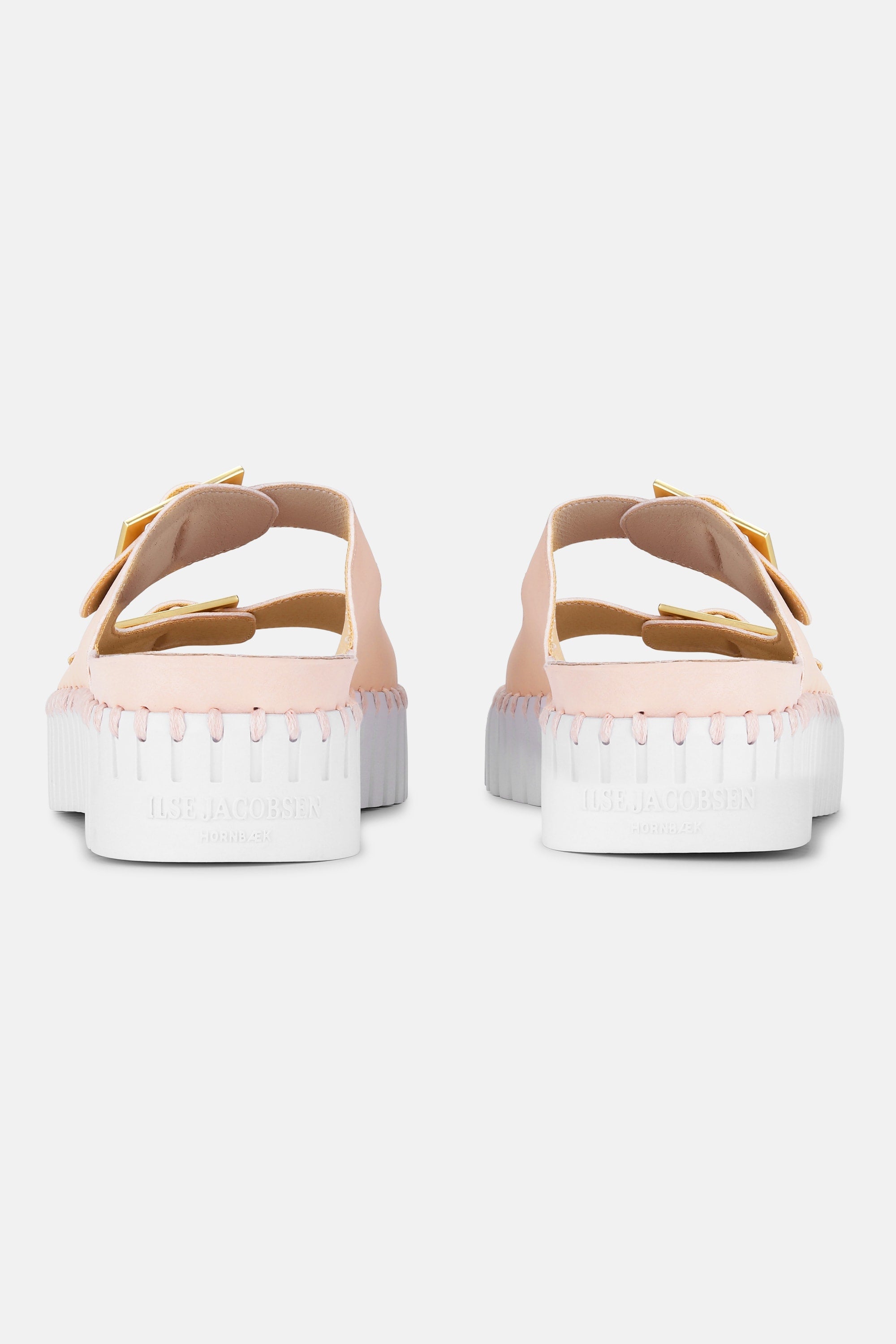 Platåsandaler Spenne - Adobe Rose White